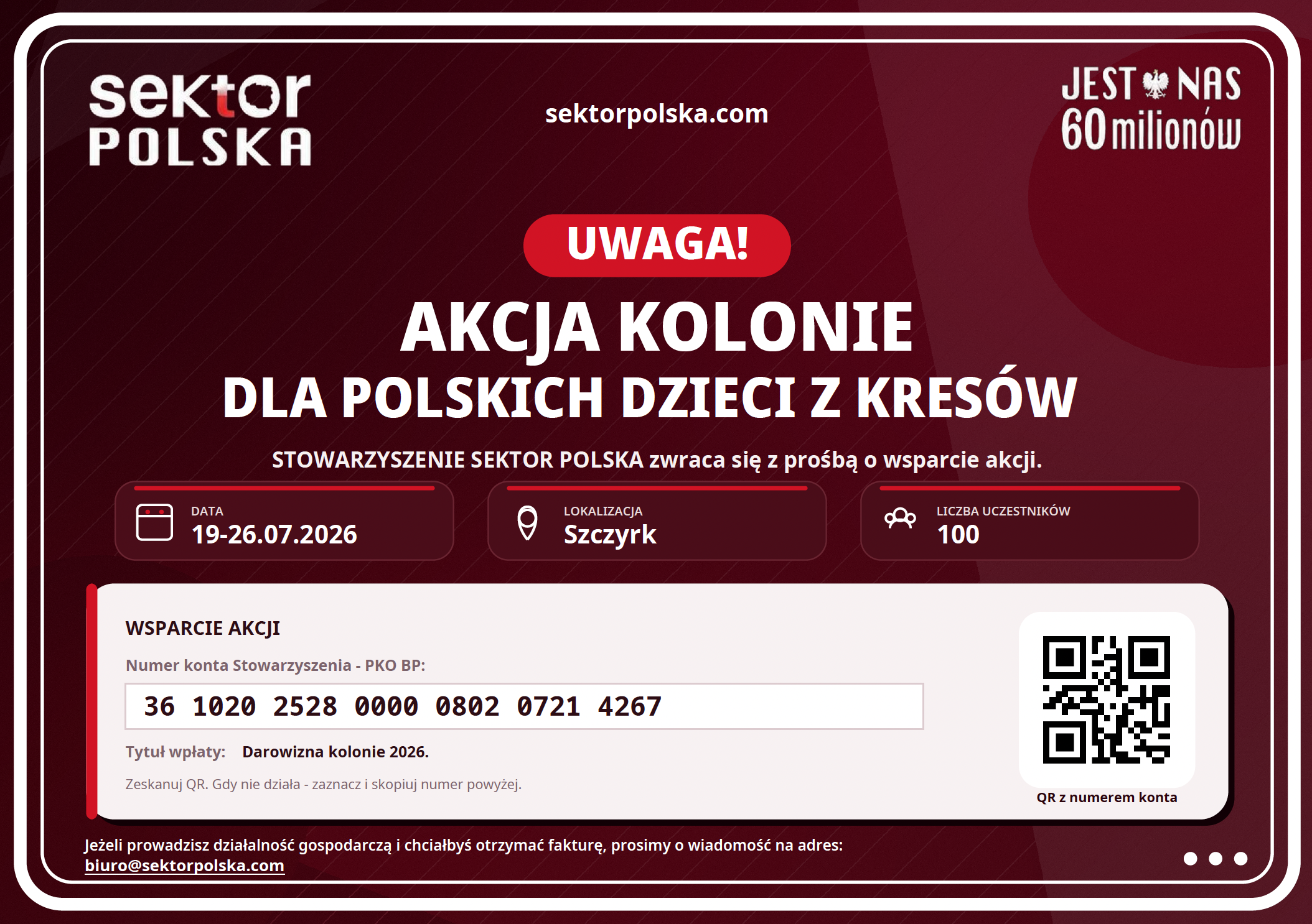 Zbiórka - Kolonie 2026